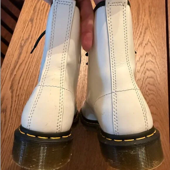 Dr. Martens 1460 Smooth Leather Lace Up Boots - Picture 5 of 6